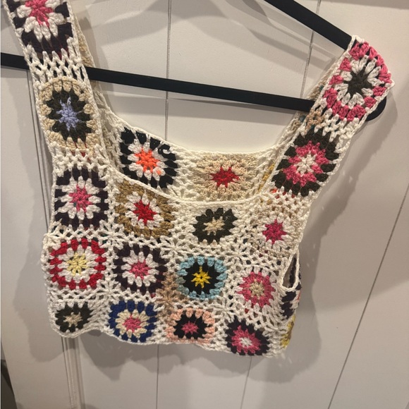 Colorful Crochet Women Top - Picture 4 of 4